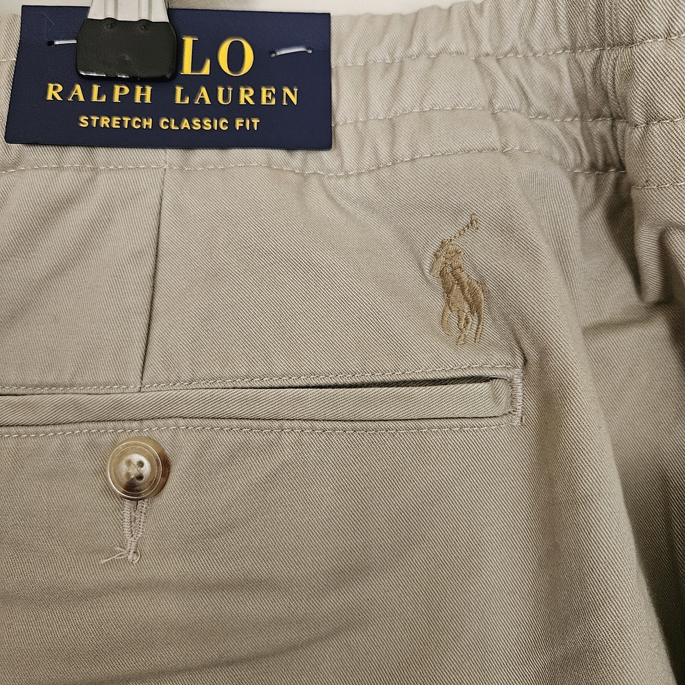 NEW Polo Ralph Lauren Prepster Pants Mens‎ Stretch Classic Fit Tan Size 5XB - Picture 9 of 10